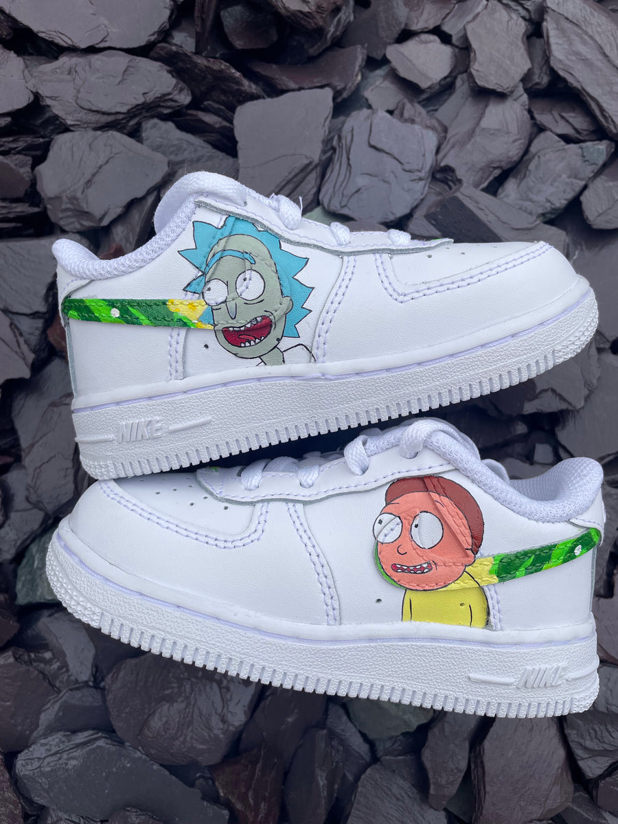 Nike air force one shops rick and morty