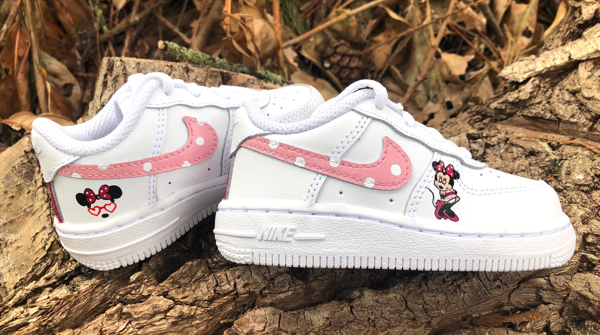 Minnie Mouse inspired Nike Air Force 1 – Kid Keller