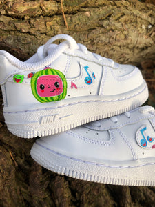 Cocomelon inspired Nike Air Force 1